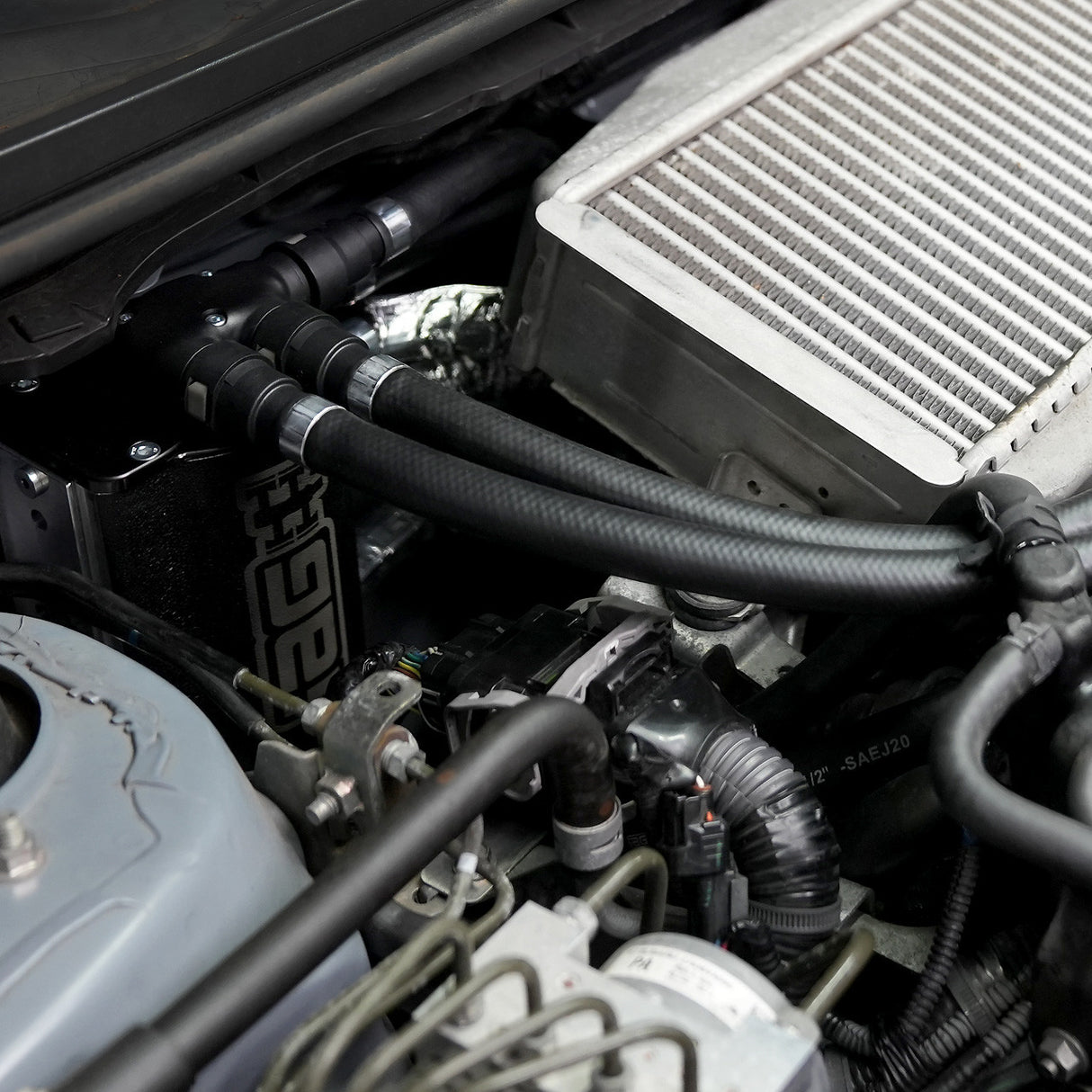 IAG Air Oil Separator AOS Black (IAG-ENG-7186BK) | Subaru WRX 2008-2014 / STI 2008-2021 / Forester XT 2009-2013 / Legacy GT 2005-2009 / Outback XT 2005-2009