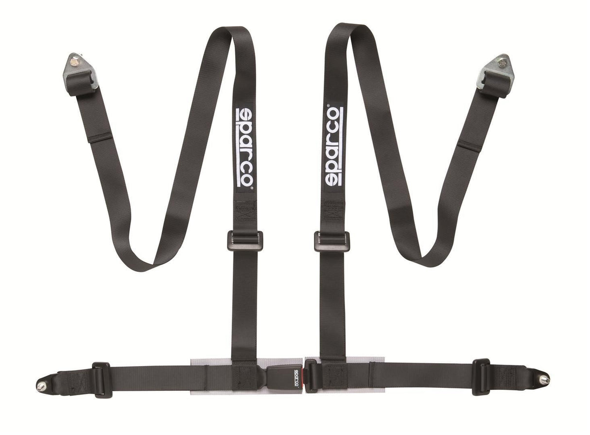 Sparco Seat Belt Harness 4PT 2" Bolt-In Street Black | 04604BV1NR