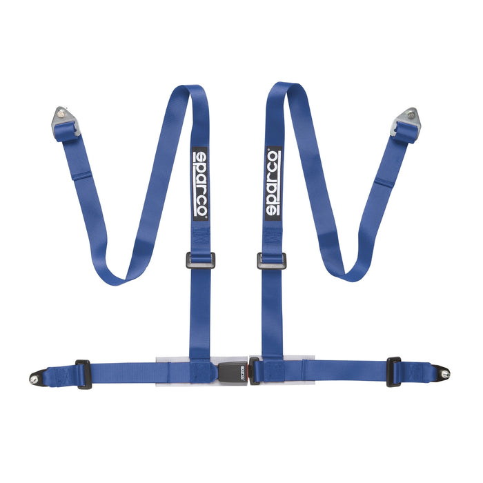 Sparco Seat Belt Harness 4PT 2" Bolt-In Street Blue Universal
