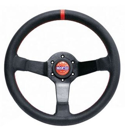 Sparco 330mm Steering Wheel Champion Limited Edition Street Black w/ Black Perforated Leather | 015TCHMP