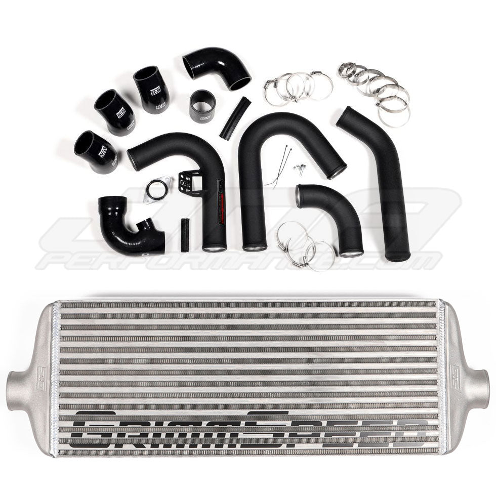 GrimmSpeed Front Mount Intercooler Kit Silver Core w/ Black Piping Subaru 2015-2020 WRX