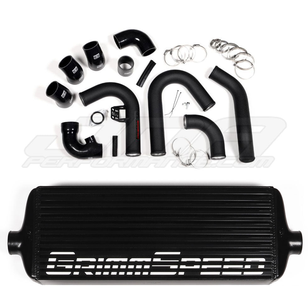 GrimmSpeed Front Mount Intercooler Kit Black Core w/ Black Piping Subaru 2015-2020 WRX