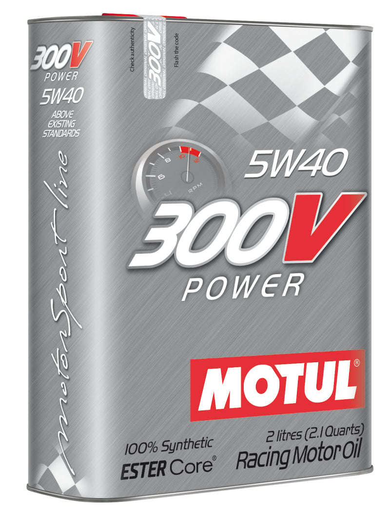 Motul 300V 5W40 Power Bio 100% Synthetic Ester Engine Oil 2L | 104242