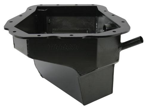 Moroso Steel Oil Pan w/ Pickup Black 6.0 Quart Capacity Subaru 2002-2014 WRX / 2004-2014 STI