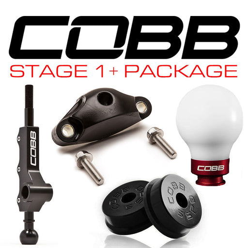 Cobb Tuning Stage 1+ Drivetrain Package 5-Speed w/ Factory Short Shifter White Knob w/ Race Red Subaru 2002-2007 WRX