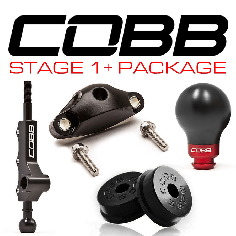 Cobb Tuning Stage 1+ Drivetrain Package 5-Speed w/ Factory Short Shifter Race Red Knob Subaru 2002-2007 WRX