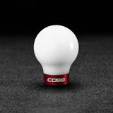 COBB 6-Speed Shift Knob White w/ Race Red Subaru 2015-2024 WRX / 2004-2021 STI | 213350-W-RD