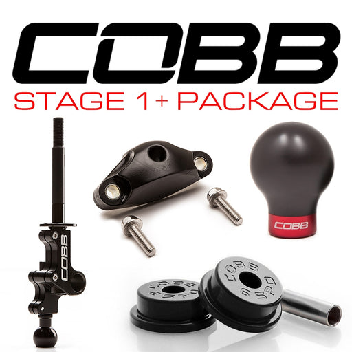 Cobb Tuning Stage 1+ Drivetrain Package 6-Speed Black Knob w/ Race Red Subaru TYPE RA 2018 STI / 2004-2019 STI