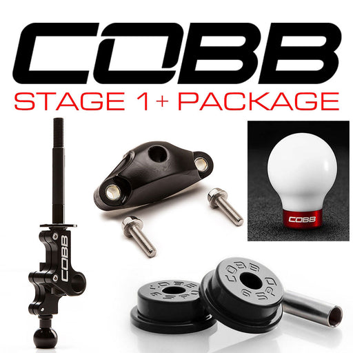 Cobb Tuning Stage 1+ Drivetrain Package 6-Speed White Knob w/ Race Red Subaru TYPE RA 2018 STI / 2004-2019 STI