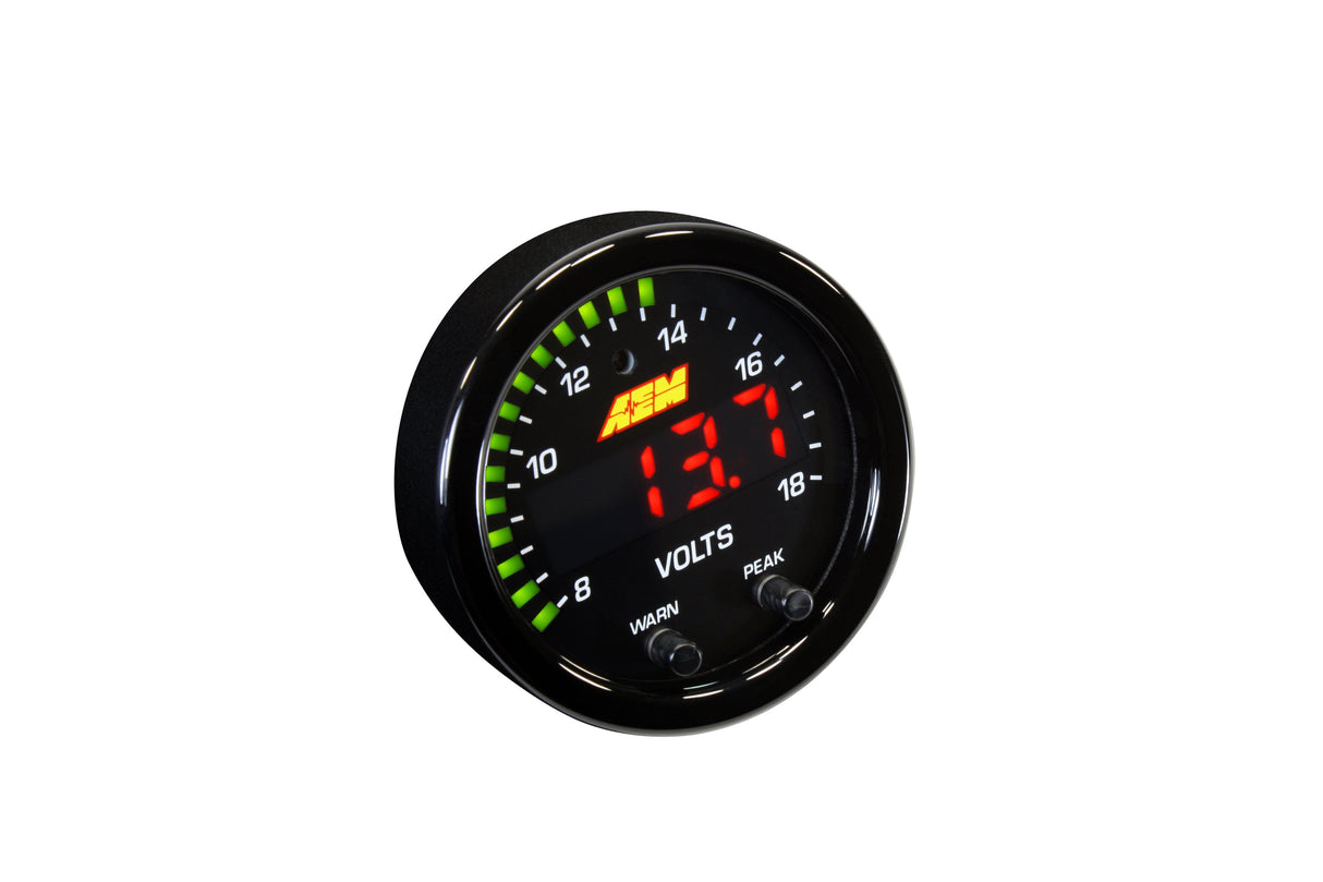 AEM X-Series Volt Gauge 8-18V | 30-0303