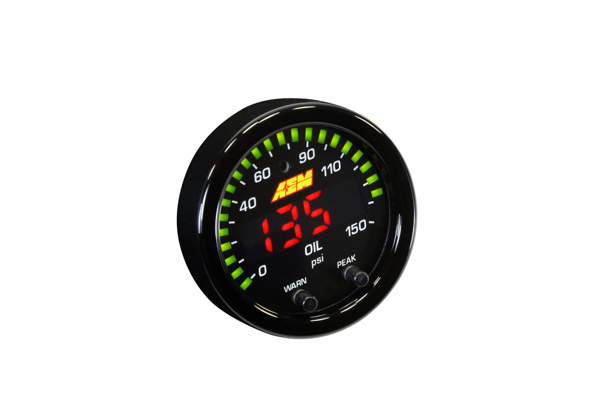 AEM X-Series Pressure Gauge Kit 0-15psi | 30-0309