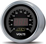 AEM 52mm Digital Voltmeter Gauge 8-18V | 30-4400