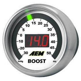 AEM 52mm Digital Boost Gauge -30in Hg - 35 PSI | 30-4406