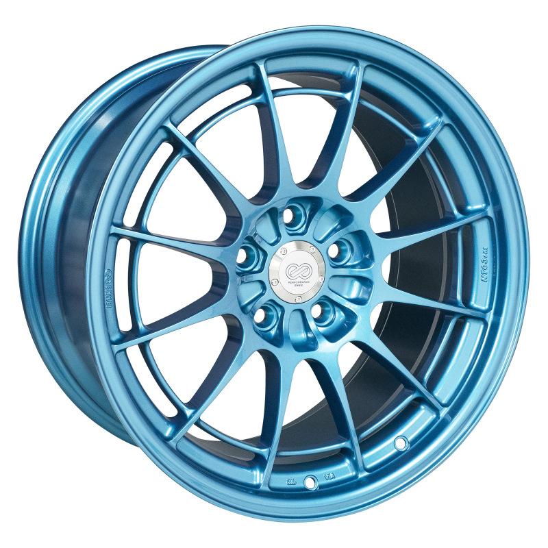 Enkei NT03+M 18x9.5 5x114.3 40mm Offset 72.6mm Bore Emerald Blue Wheel | 3658956540EB