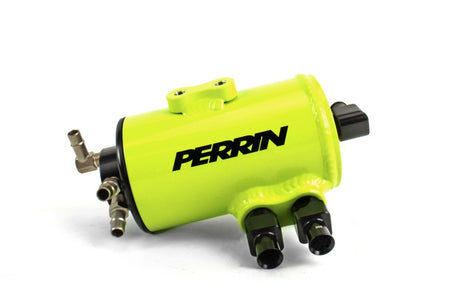 Perrin Performance Air Oil Separator TMIC Neon Yellow Subaru 2002-2007 WRX / 2004-2007 STI