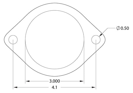 GrimmSpeed 3in 2 Bolt Downpipe To Catback Gasket | 022001