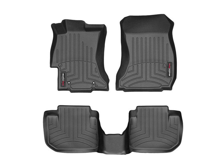 WeatherTech Front And Rear FloorLiners Black Subaru 2015-2021 WRX / 2015-2021 STI | 44439-1-2