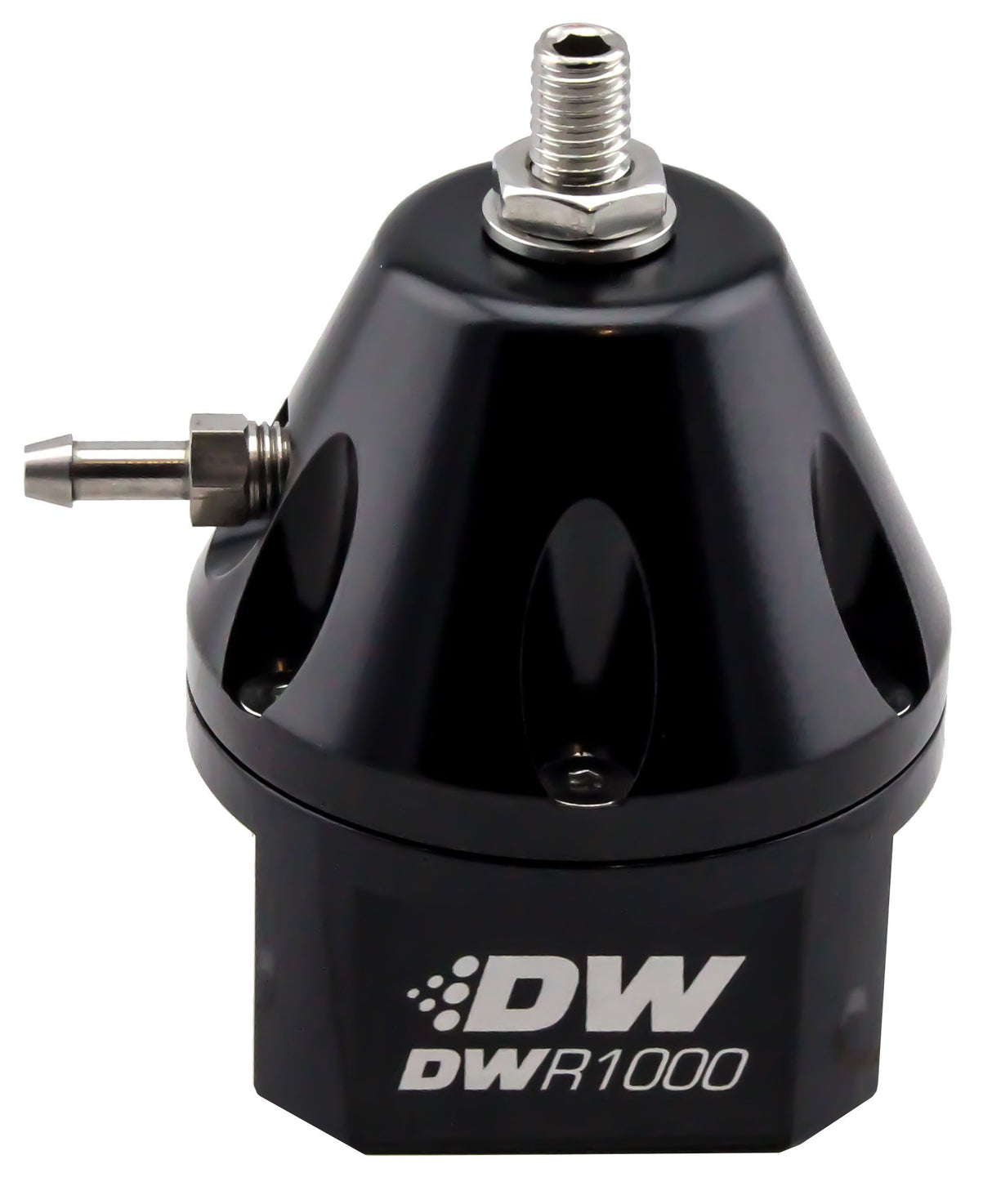 DeatschWerks DWR1000 Adjustable Fuel Pressure Regulator Black | 6-1000-FRB