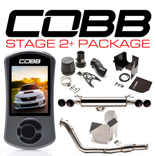 Cobb Tuning Stage 2+ Power Package Black (HATCH) Subaru 2011-2014 WRX