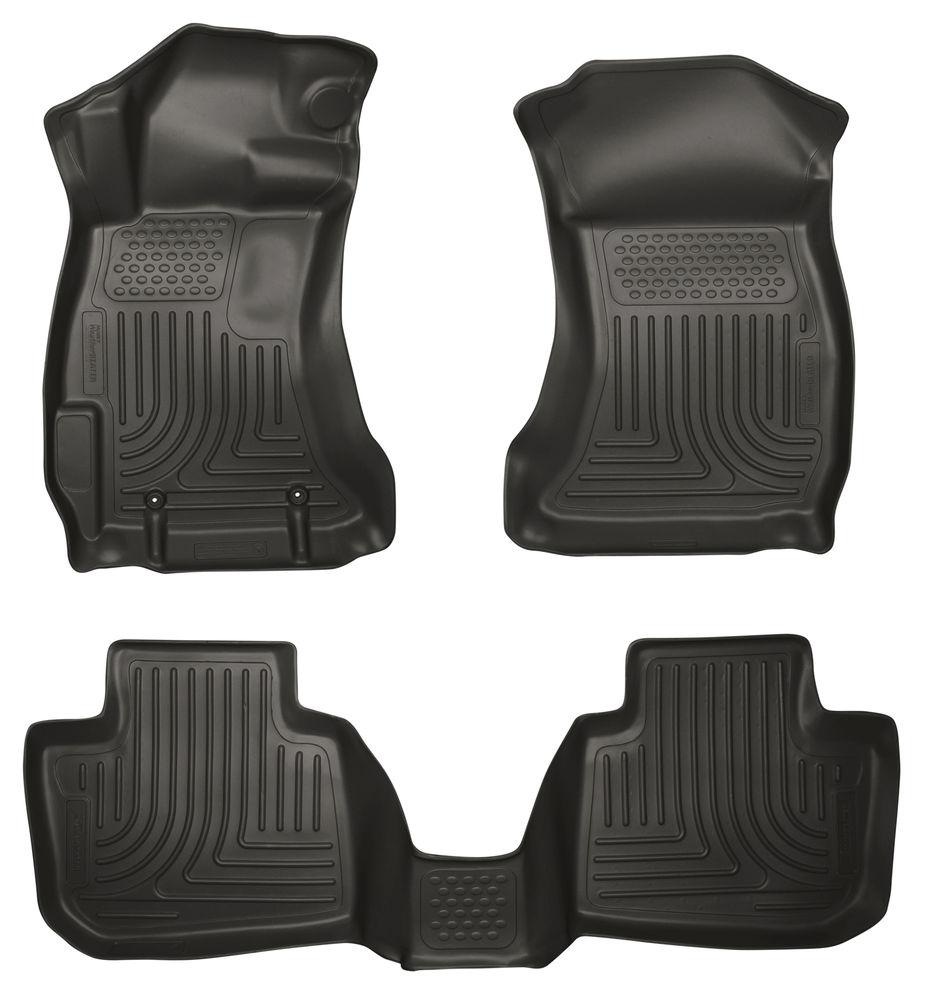 Husky Liners WeatherBeater Combo Black Floor Liners Black Subaru 2015-2020 WRX / 2015-2020 STI
