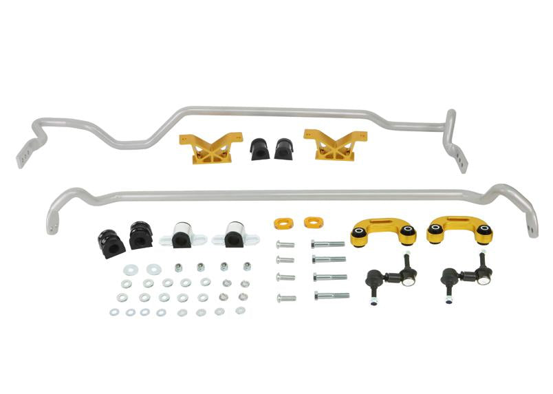 Whiteline Front And Rear Sway Bar 24mm Kit w/ Endlinks (SEDAN) Subaru 2004-2007 WRX