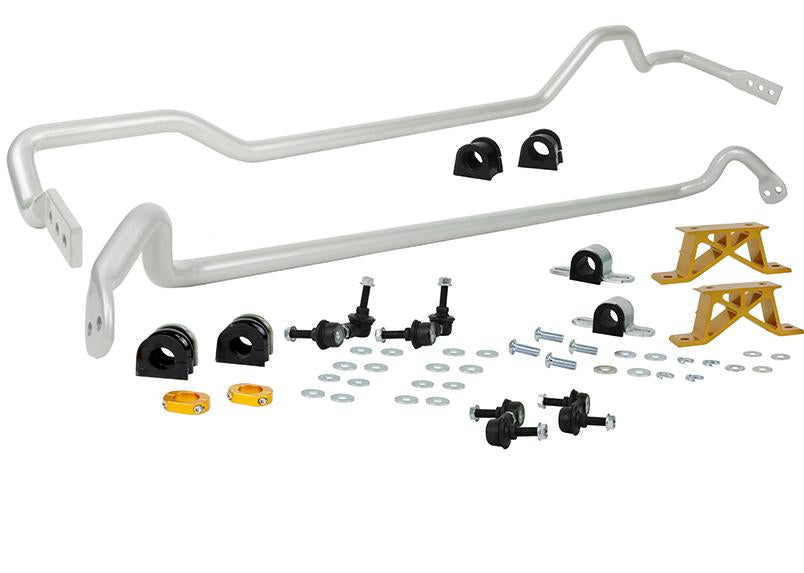 Whiteline Front And Rear Sway Bar 24mm Kit w/ Endlinks Subaru 2004-2006 STI