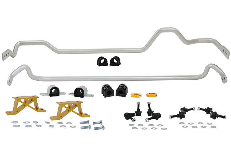 Whiteline Front And Rear Sway Bar 24mm Kit w/ Endlinks Subaru 2004-2006 STI