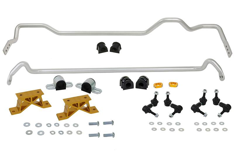 Whiteline Front And Rear Sway Bar 24mm Kit w/ Endlinks Subaru 2004-2006 STI