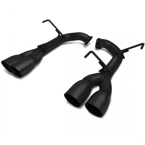 BLOX Racing Axle Back Exhaust Single Wall Black Version Subaru 2015-2021 WRX / 2015-2021 STI