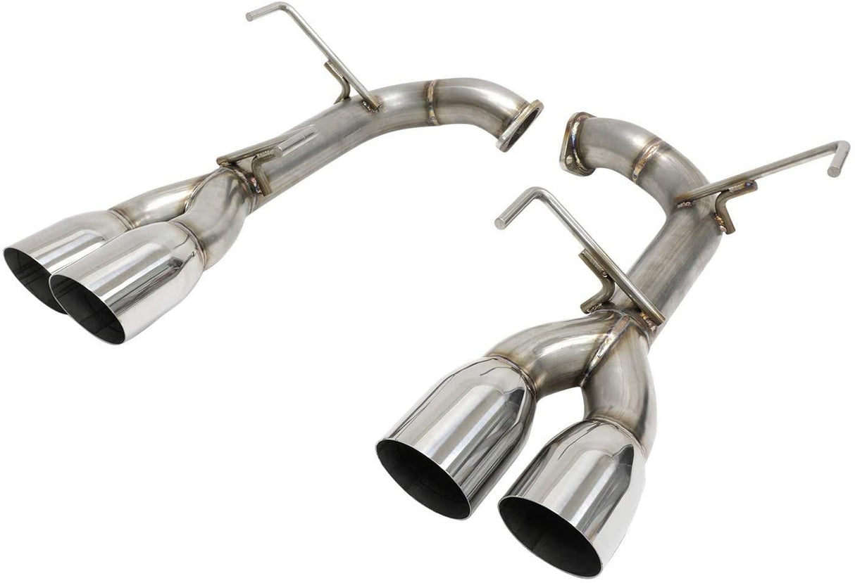 BLOX Racing Axle Back Exhaust Single Wall Polished Tips Subaru 2015-2021 WRX / 2015-2021 STI