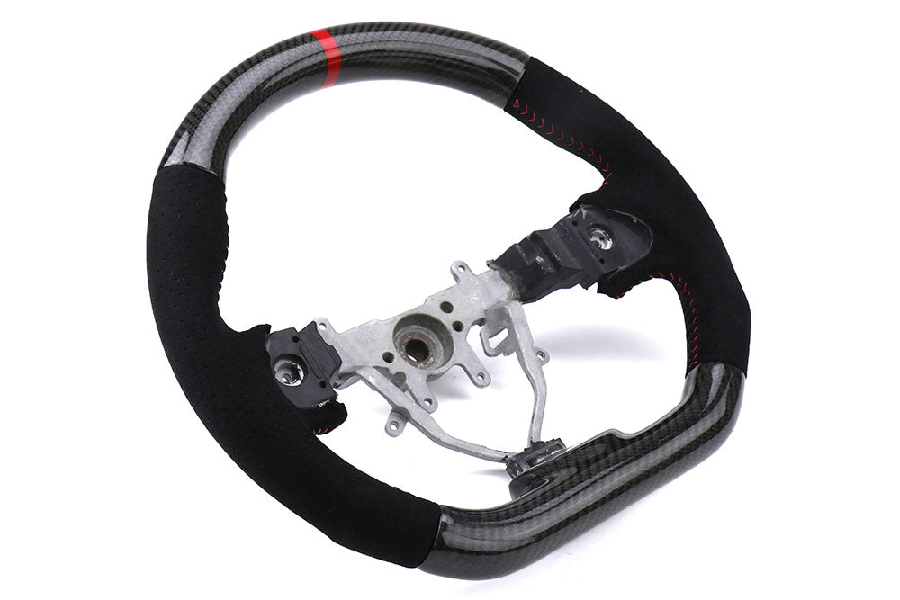 FactionFab Steering Wheel Carbon And Suede Subaru 2008-2014 WRX / 2008-2014 STI