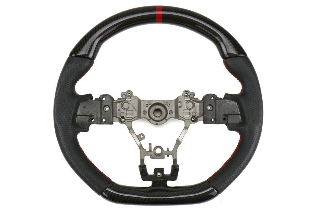FactionFab Steering Wheel Carbon And Leather Subaru 2015-2020 WRX / 2015-2020 STI