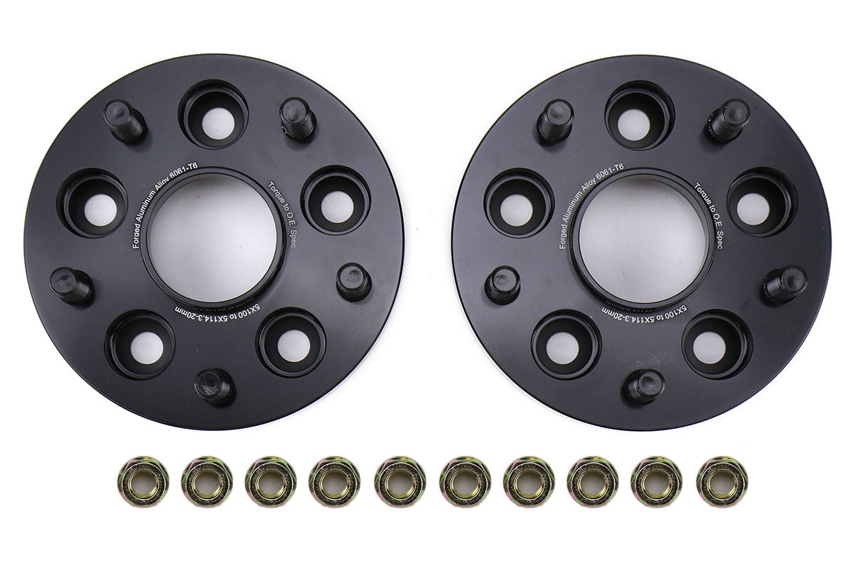 FactionFab 5x100 to 5x114.3 20mm Conversion Wheel Spacers (set of 2) Subaru 2002-2014 WRX