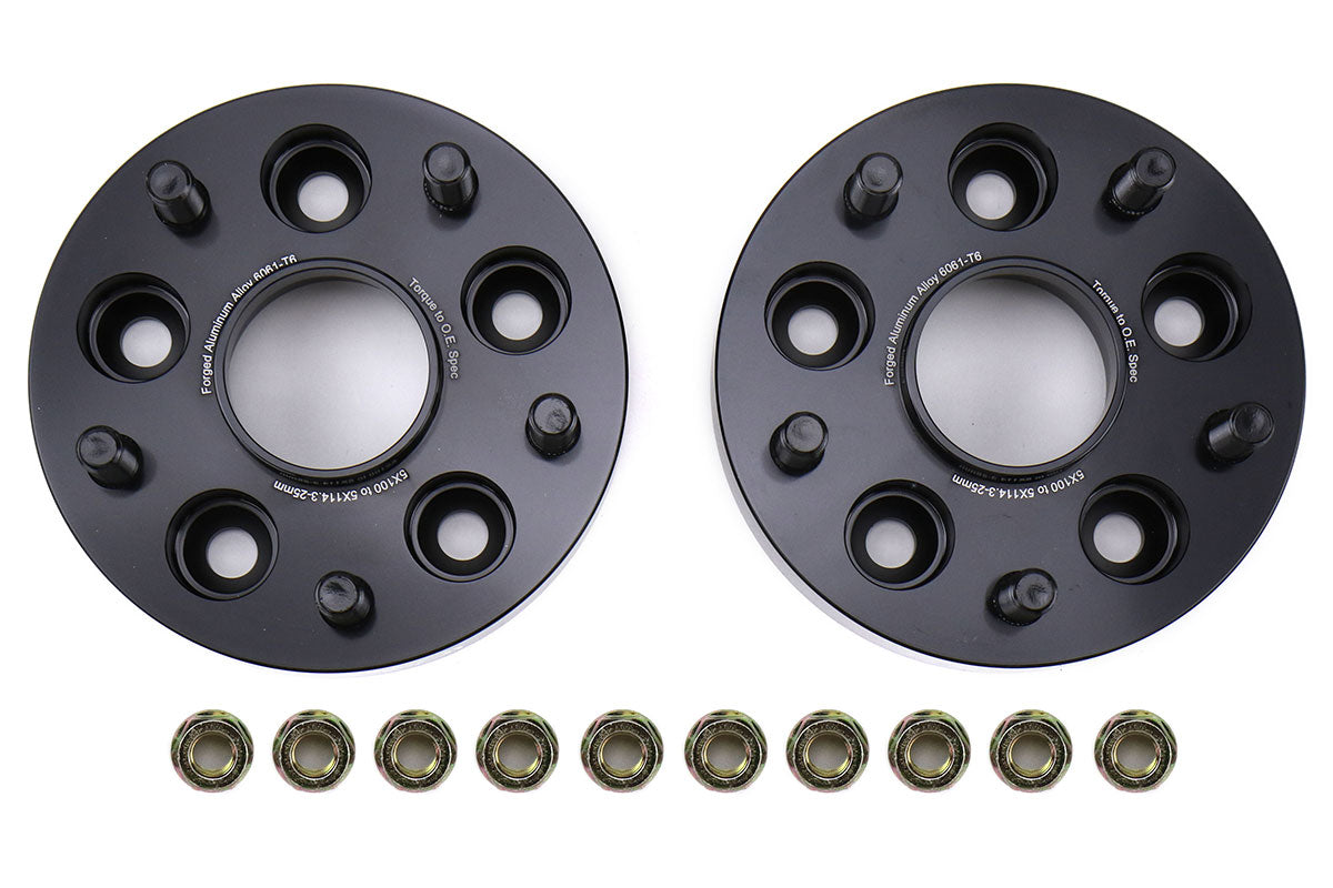 FactionFab 5x100 to 5x114.3 25mm Conversion Wheel Spacers (set of 2) Subaru 2002-2014 WRX