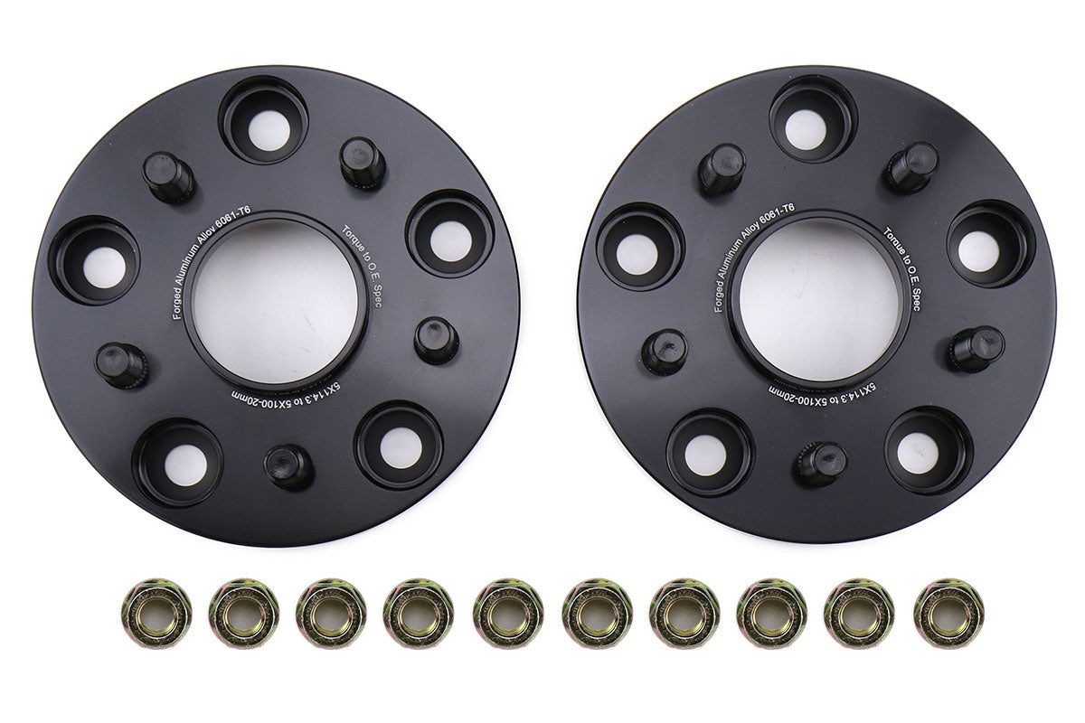 FactionFab 5x114.3 to 5x100 20mm Conversion Wheel Spacers (set of 2) Subaru 2015-2020 WRX / 2005-2020 STI