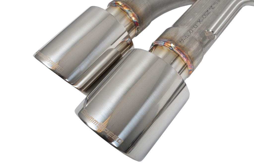 GrimmSpeed Non-Resonated Cat Back Exhaust System (HATCH) Subaru 2011-2014 WRX / 2008-2014 STI