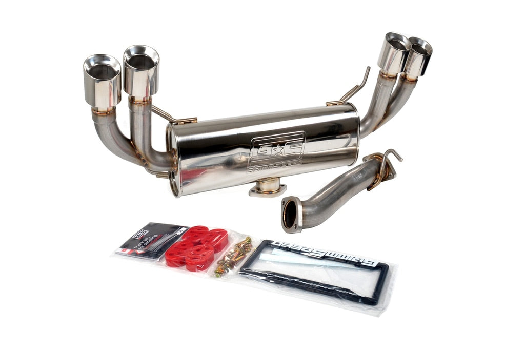 GrimmSpeed Non-Resonated Cat Back Exhaust System (HATCH) Subaru 2011-2014 WRX / 2008-2014 STI