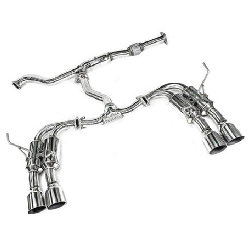 Invidia Gemini R400 Single Layer Quad Stainless Steel Cat Back Exhaust w/ Stainless Steel Tips (HATCH) Subaru 2008-2014 WRX / 2011-2014 STI