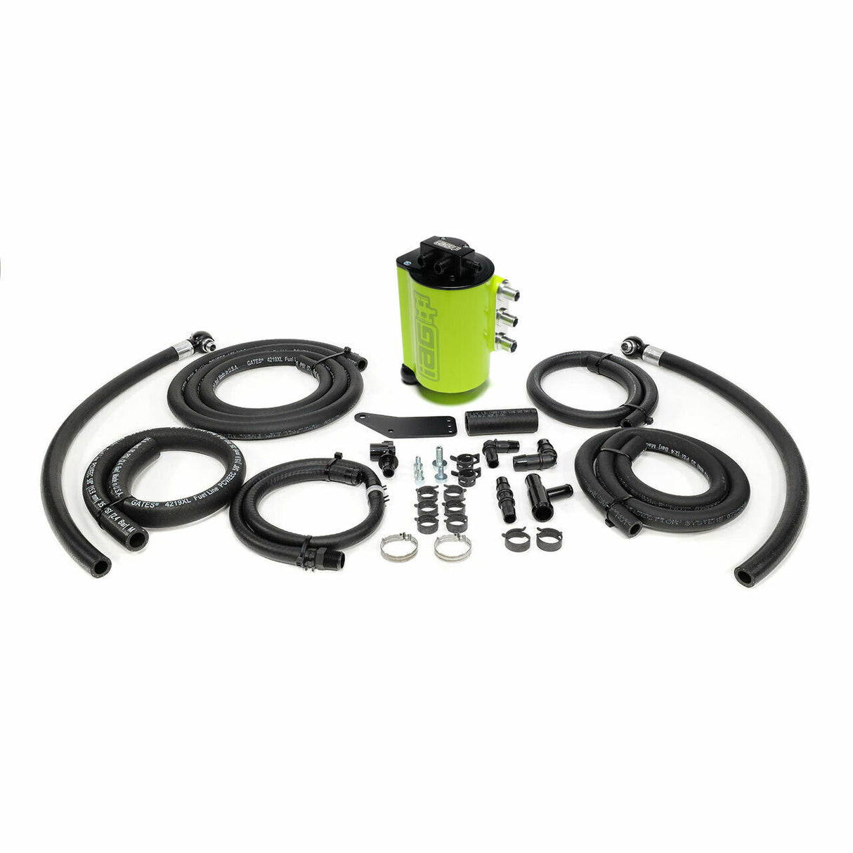 IAG Performance V3 Street Series Air/Oil Separator (AOS) Neon Yellow Subaru 2006-2007 WRX / 2004-2007 STI