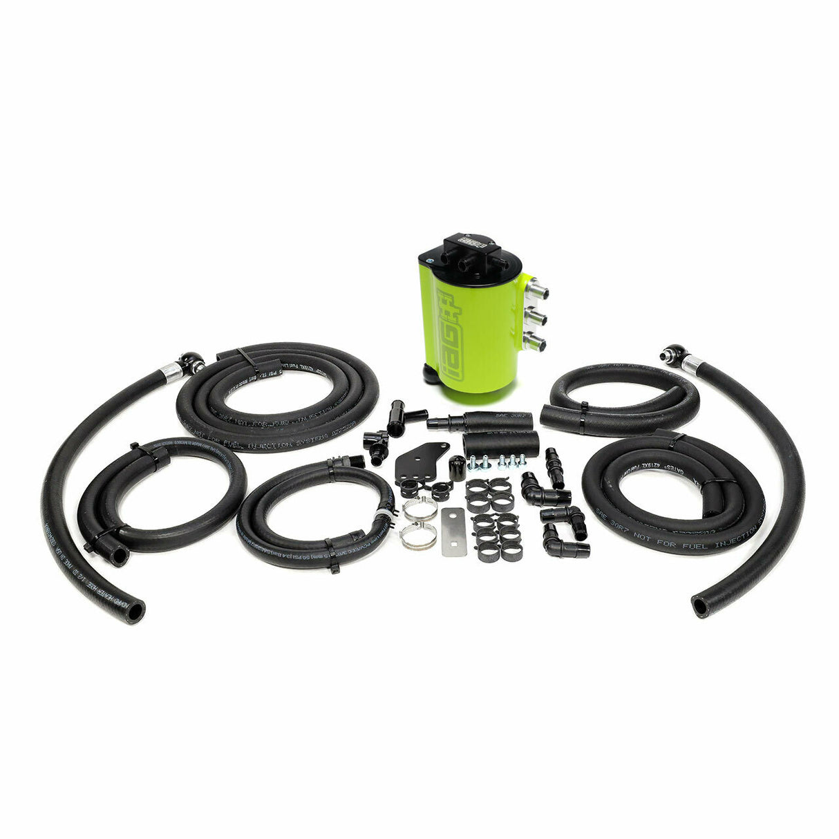 IAG Performance V3 Street Series Air/Oil Separator (AOS) Neon Yellow Subaru 2008-2014 WRX / 2008-2020 STI