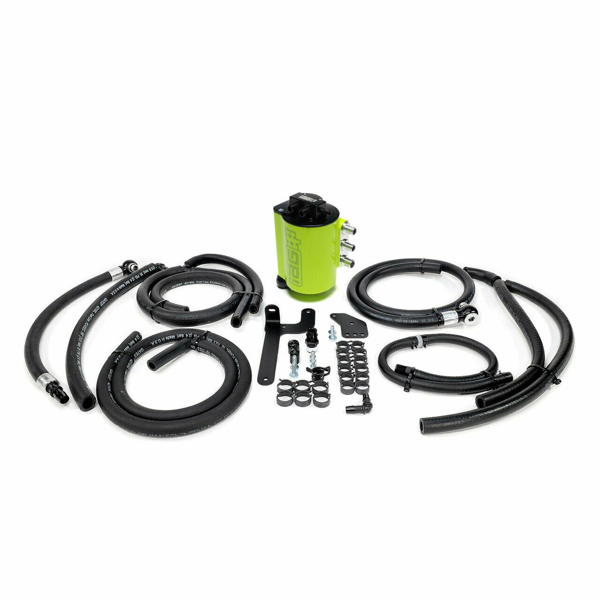 IAG Performance V3 Street Series Air/Oil Separator (AOS) Neon Yellow Subaru 2015-2020 WRX