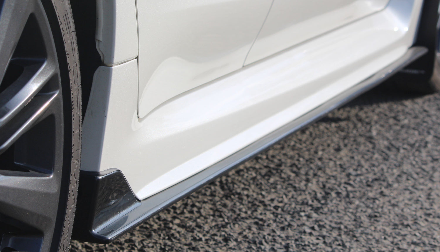 JNA Performance V Style Side Skirt Extensions ABS Subaru 2015-2021 WRX / 2015-2021 STI