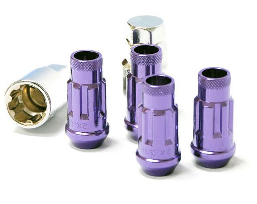 Muteki SR48 Lock Sets Open Ended Purple 12x1.25 48mm Universal