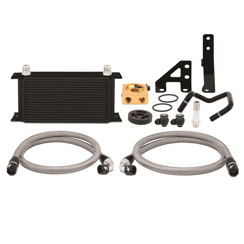 Mishimoto Thermostatic Oil Cooler Kit Black Subaru 2015-2018 WRX