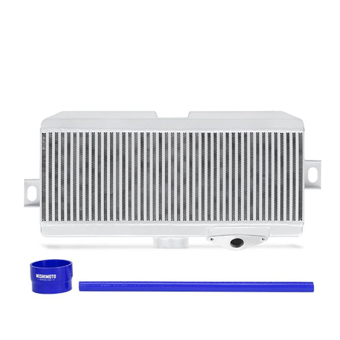 Mishimoto Top Mount Intercooler Silver w/ Blue Hoses Subaru 2008-2019 STI