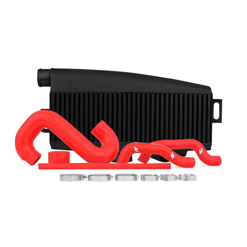 Mishimoto Top Mount Intercooler Kit Black w/ Red Hoses Subaru 2002-2007 WRX / 2004-2007 STI