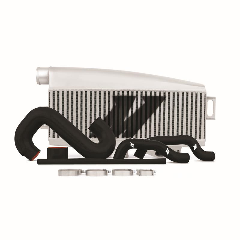 Mishimoto Top Mount Intercooler Silver w/ Black Hoses Subaru 2002-2007 WRX / 2004-2007 STI | MMTMIC-WRX-01SLBK