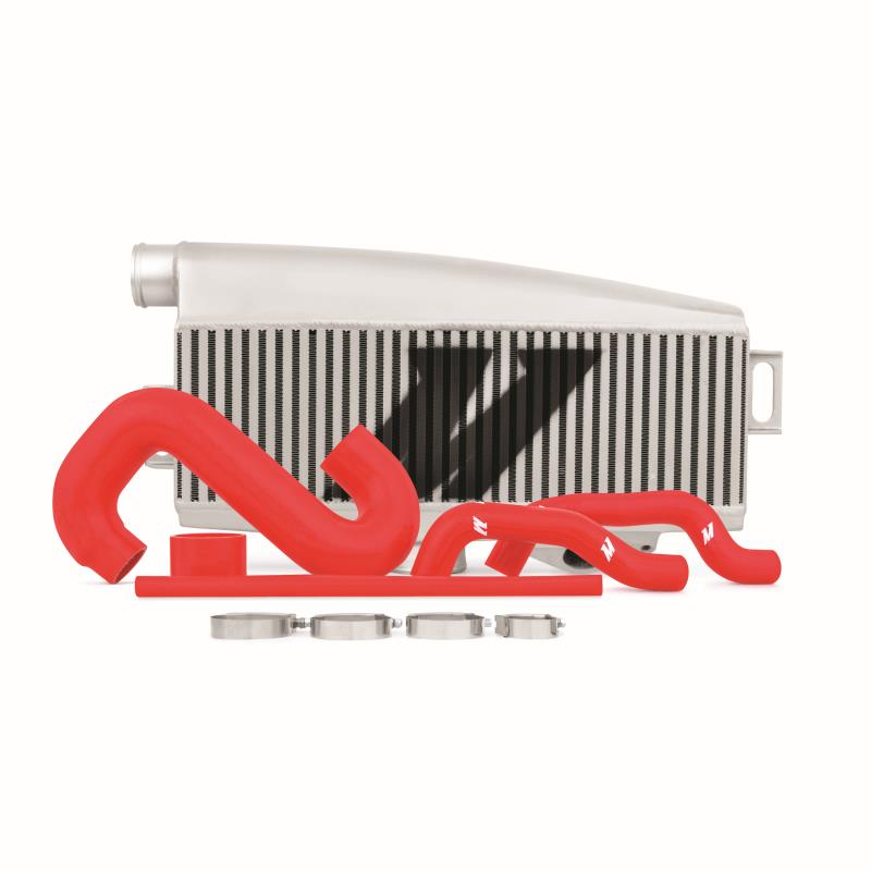 Mishimoto Silver Top Mount Intercooler w/ Red Hoses Subaru 2002-2007 WRX / 2004-2007 STI