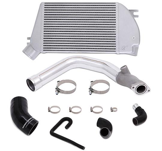 Mishimoto Top Mount Intercooler Kit Silver Cooler And Polished Pipes Subaru 2015-2018 WRX