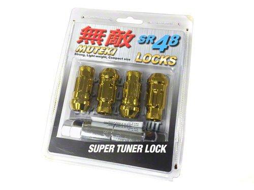 Wheel Mate Muteki SR48 Lock Sets Open Ended Gold 12x1.25 48mm | 32901Z
